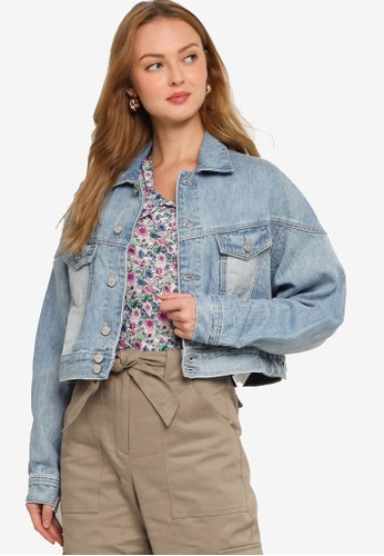 Jual Pepe Jeans Volt Flow Cropped Denim Jacket Original Zalora Indonesia