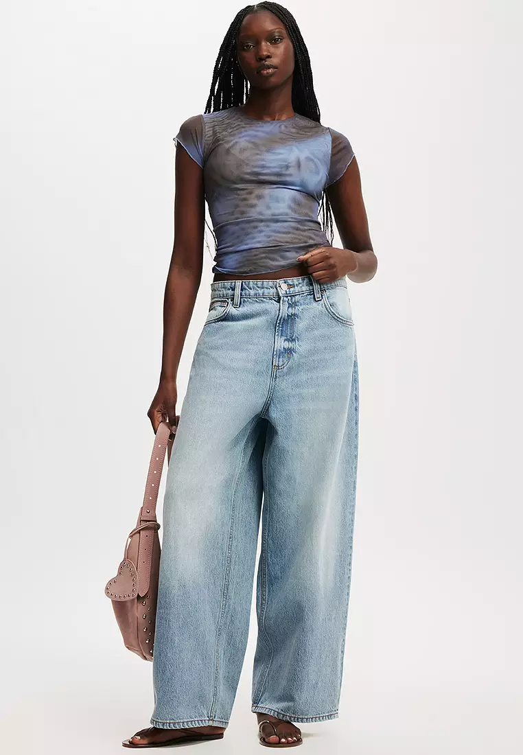 Ashley Mesh Short Sleeve Top