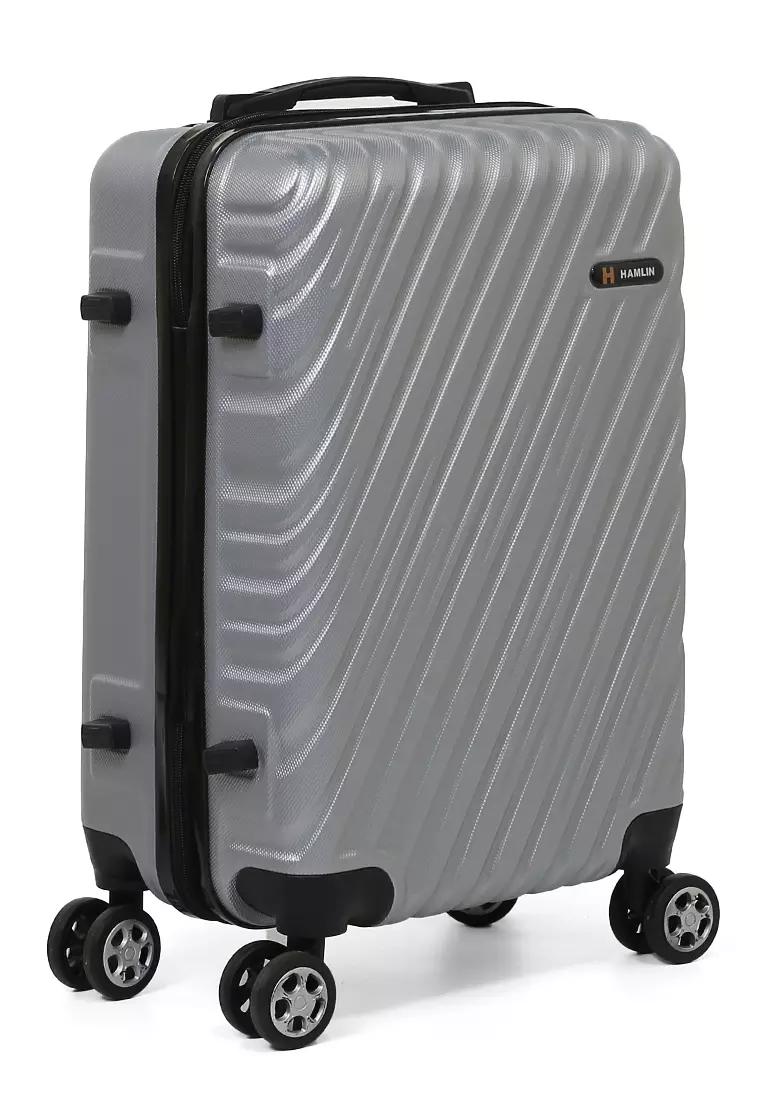 Carlton Koper Unisex Size 20 Inch Suitcase Combination Lock Material ABS+PVC Coated ORIGINAL - Silver