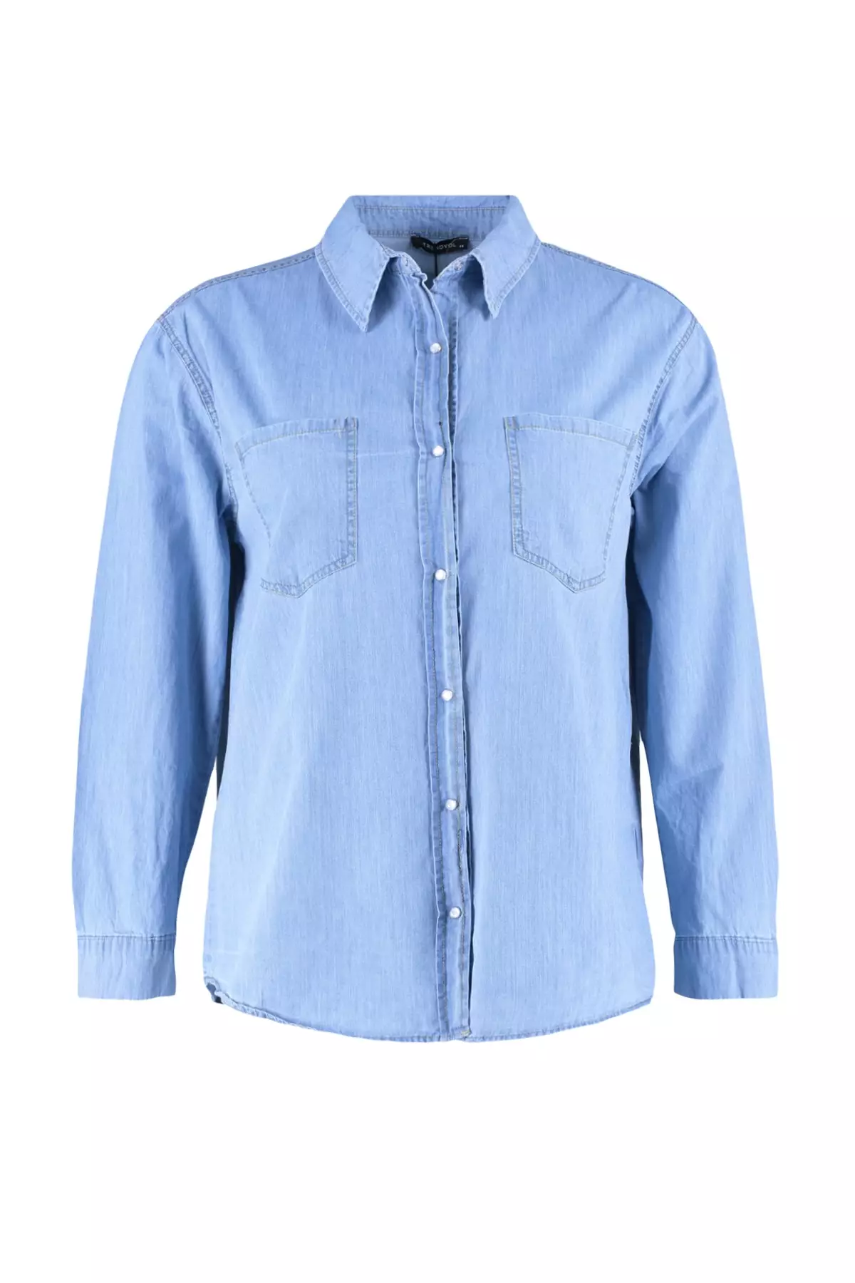 Plus Size Denim Shirt