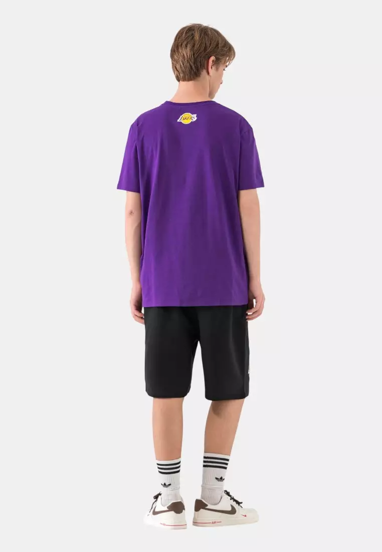 Primary Logo Team Los Angeles Lakers Regular Fit Mens T-Shirt