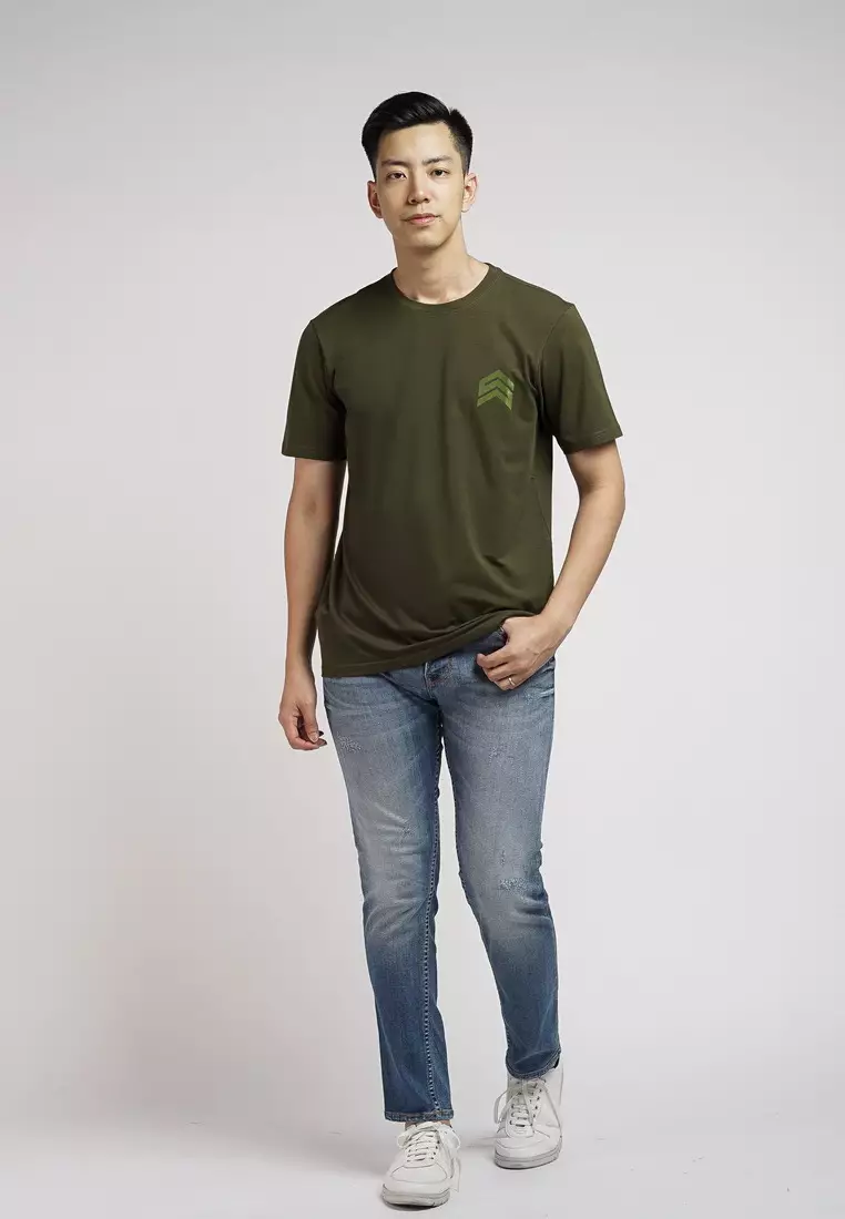 XTRAORDINARY T-Shirt Cotton Spandex Pria 48094