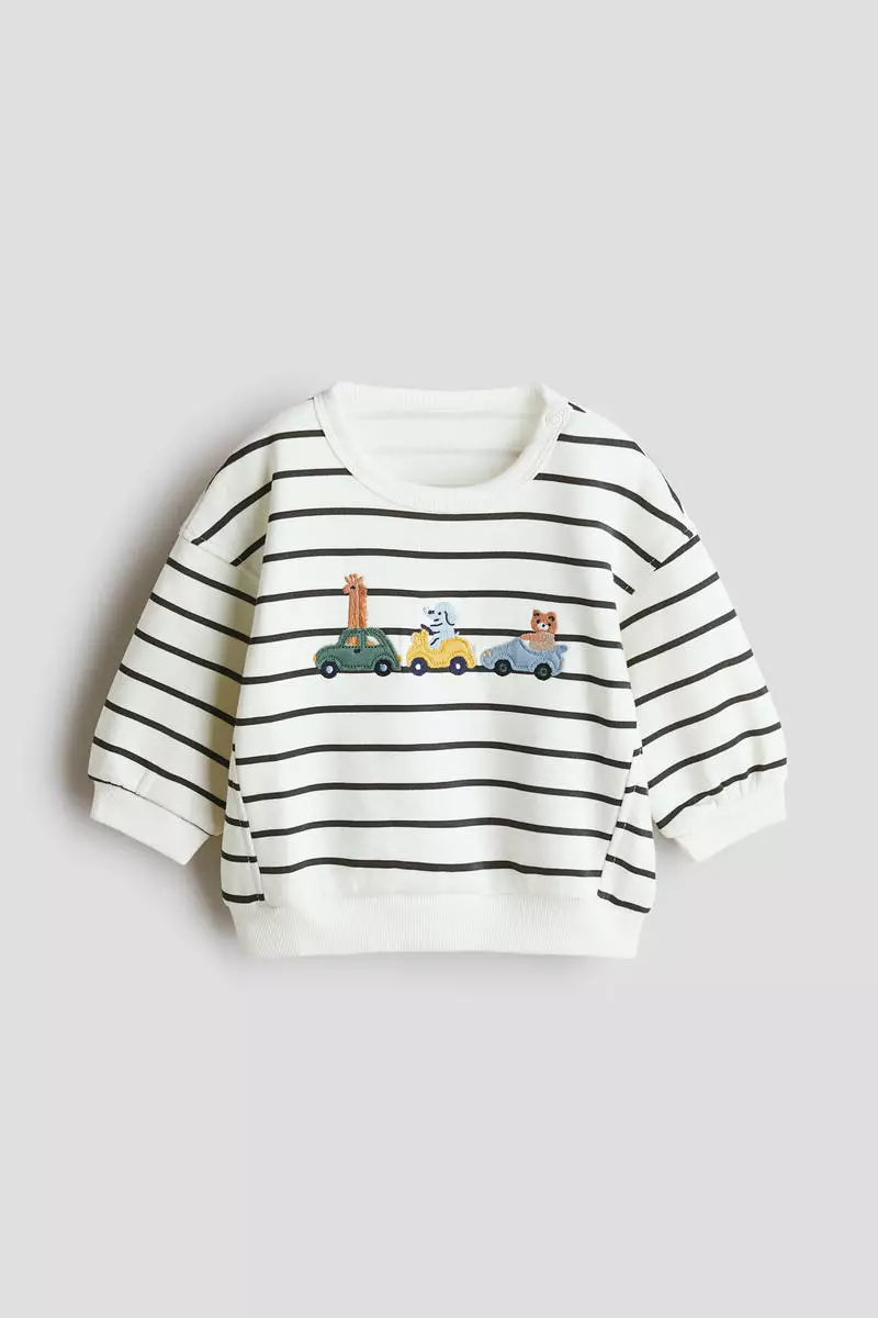 Motif-detail sweatshirt