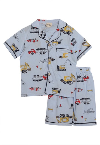 Milliot & Co. blue Geary Boy's Pyjama Set 152CBKAC89A186GS_1