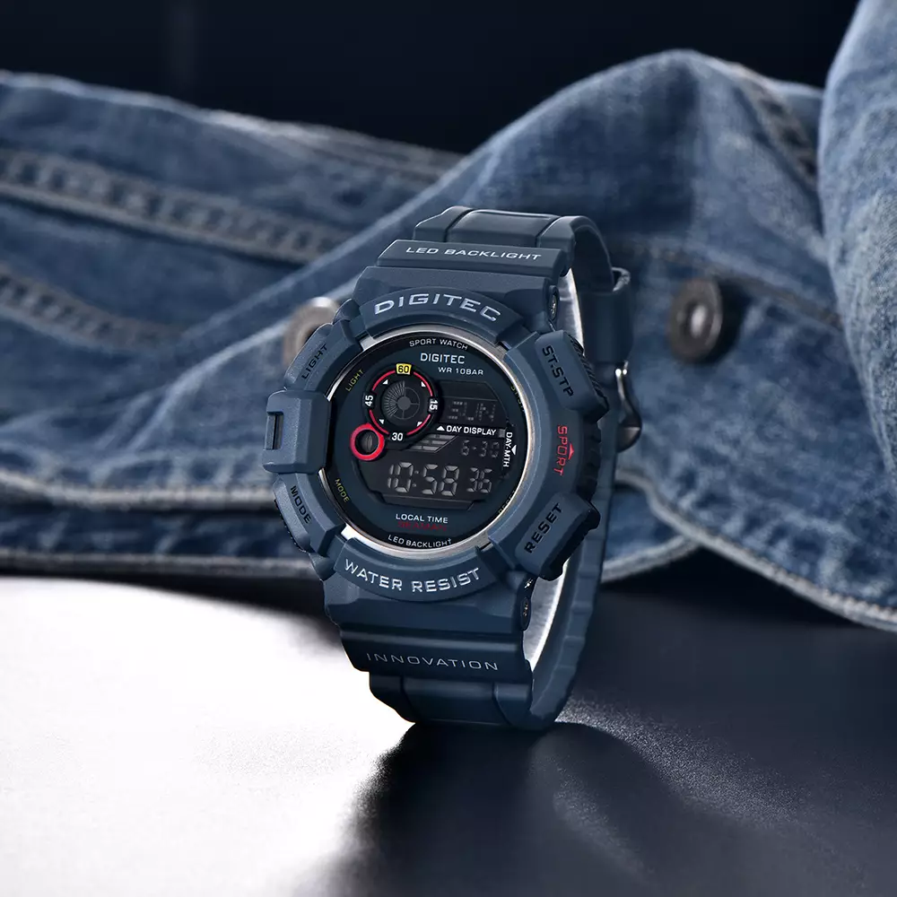 DIGITEC Jam Tangan Digital Pria DG-5028T Water Resist - BL4B Blue
