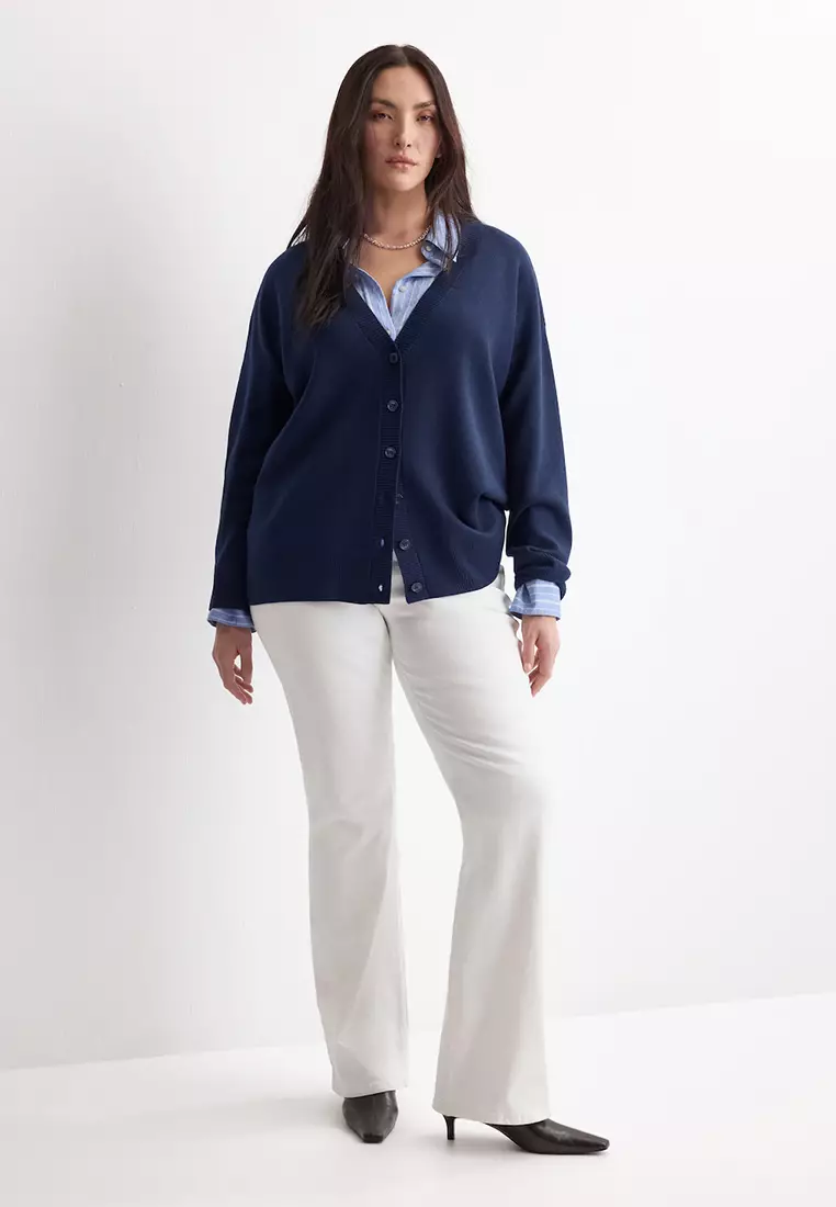 V-Neck Knitted Cardigan