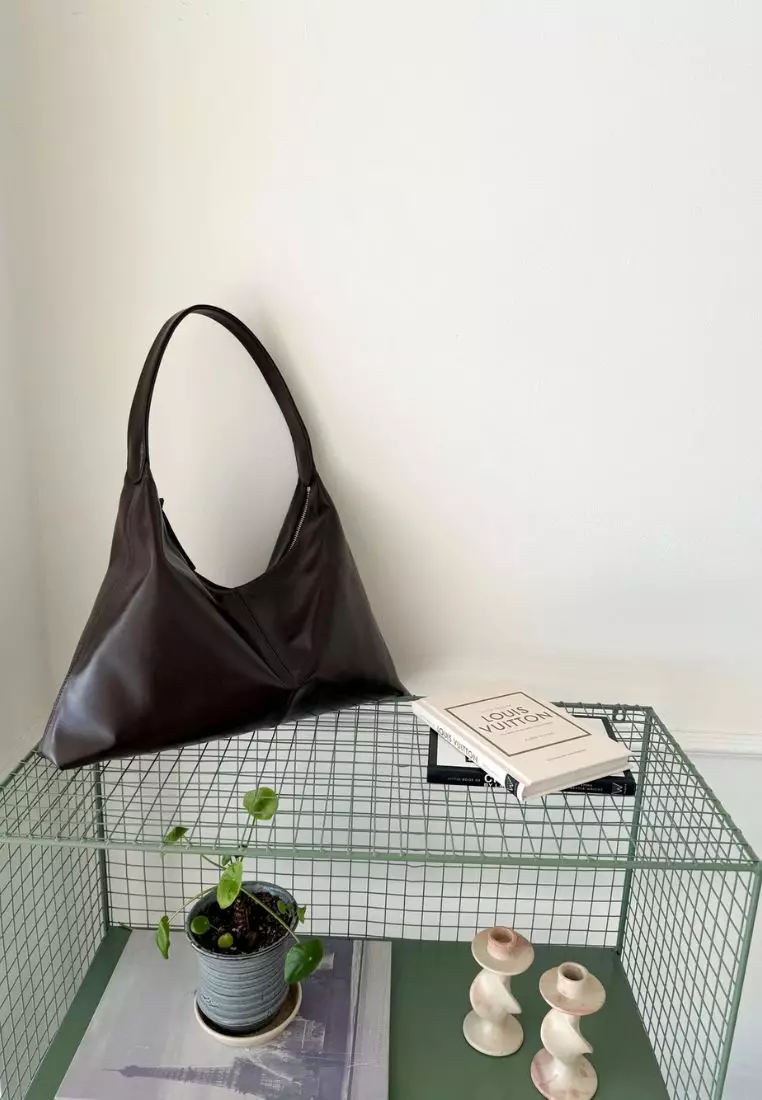 Monet Bag L Pull-Up Dark Brown