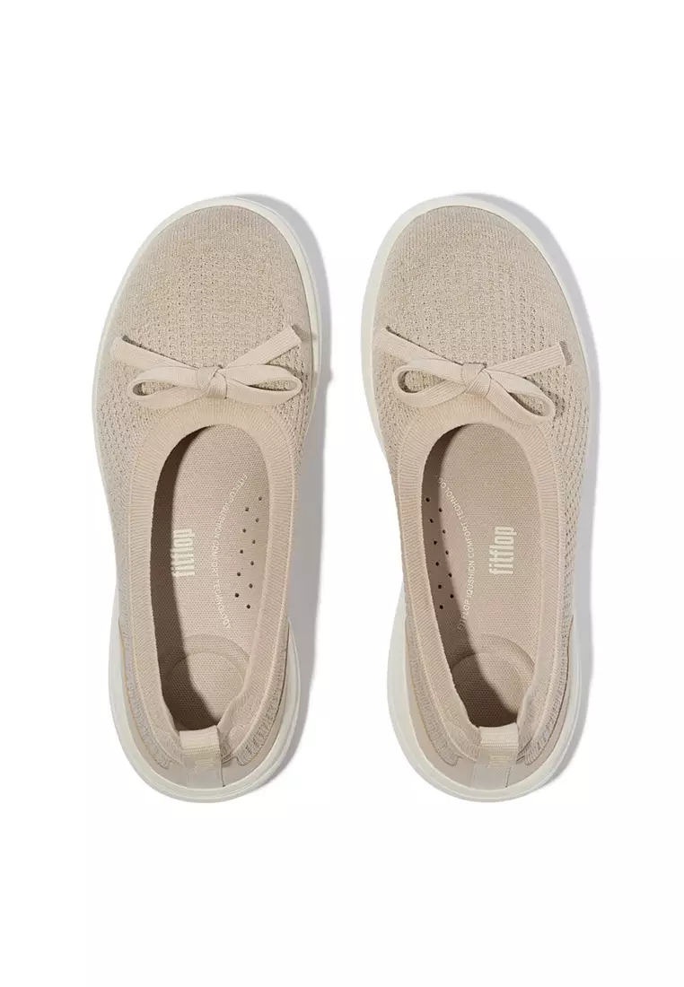 Super-q Bow Knit Ballerinas