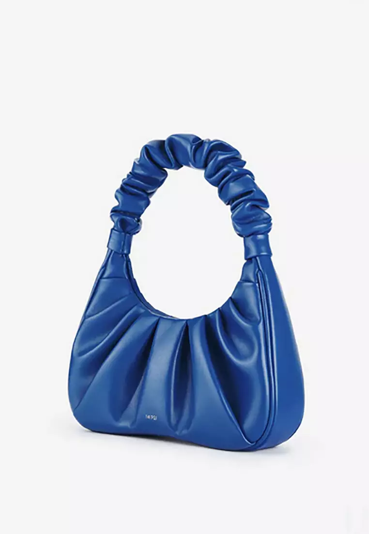Gabbi Ruched Hobo Handbag - Classic Blue