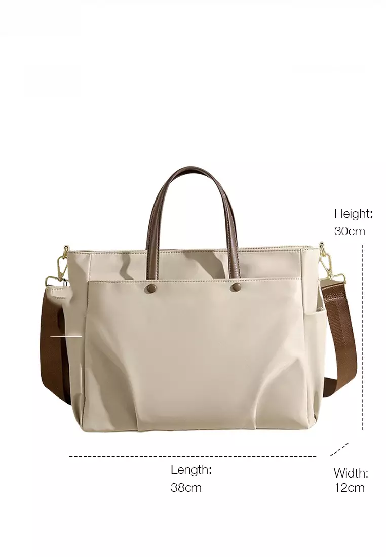 Buy ZITIQUE Large capacity nylon Oxford patch faux leather