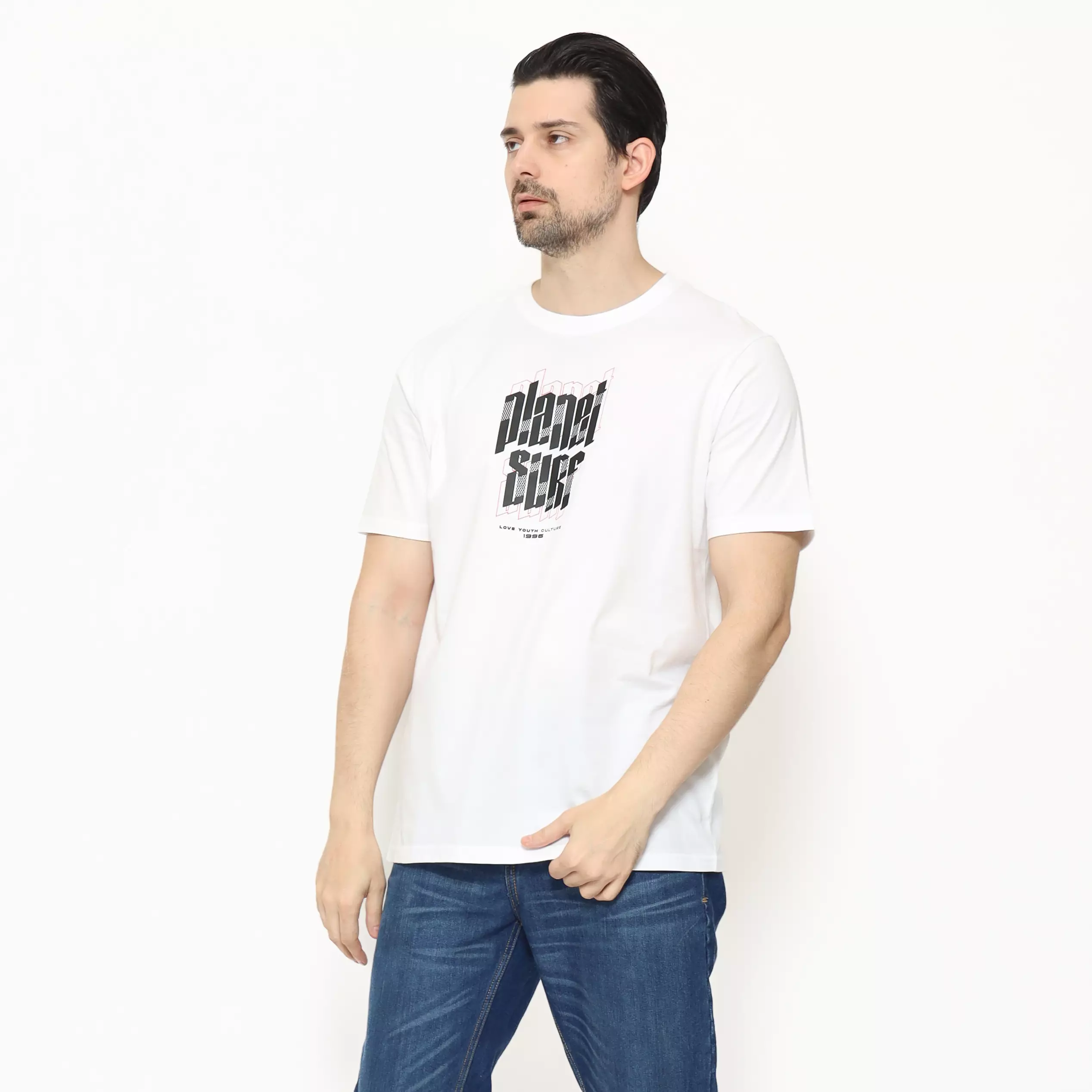 Planet Surf Clothing Kaos lengan pendek Pria Millie  Planet Surf