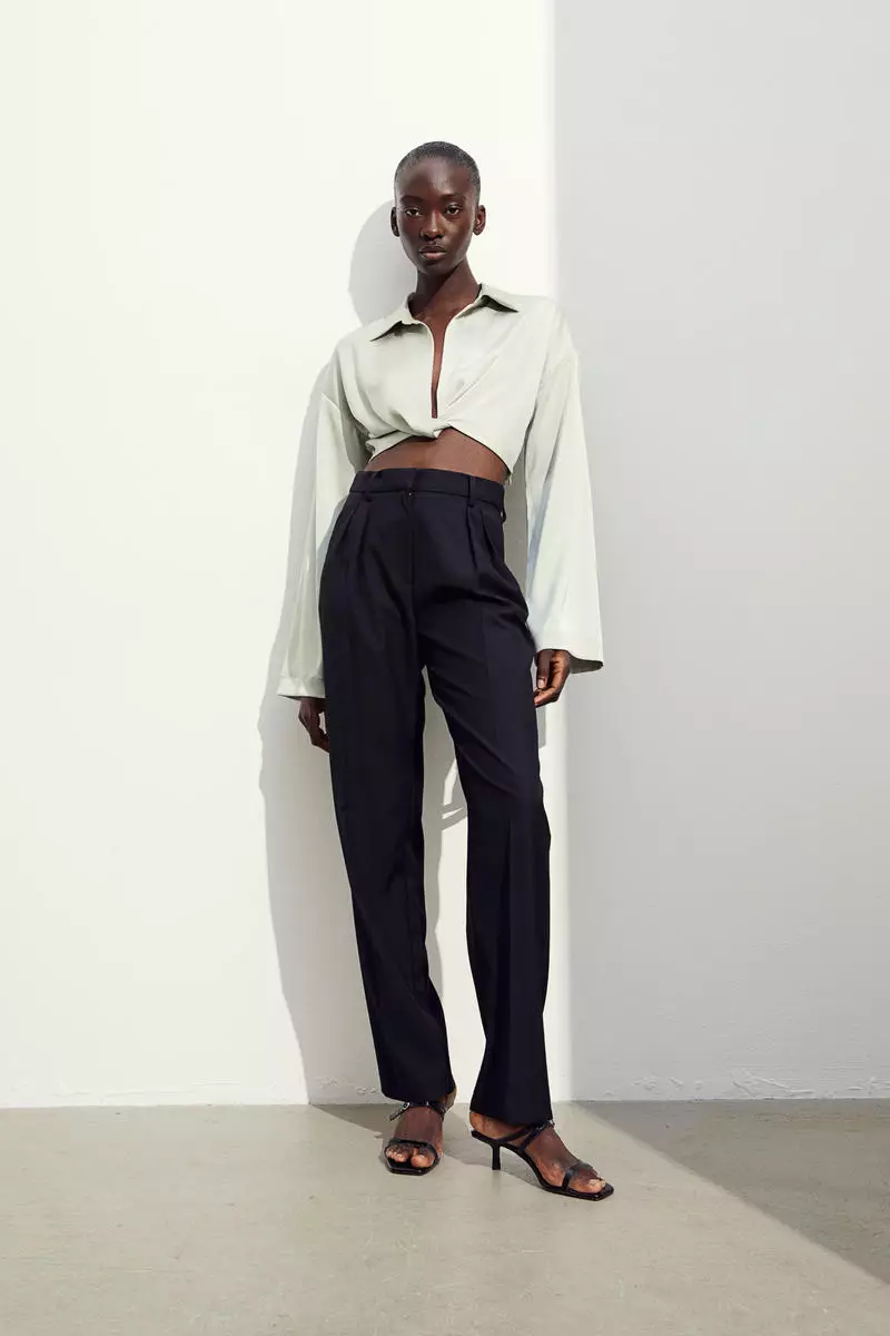 Buy H&M Tapered trousers 2025 Online ZALORA