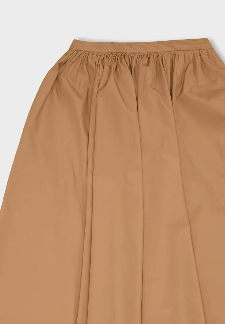 Pleated Midi Skirt