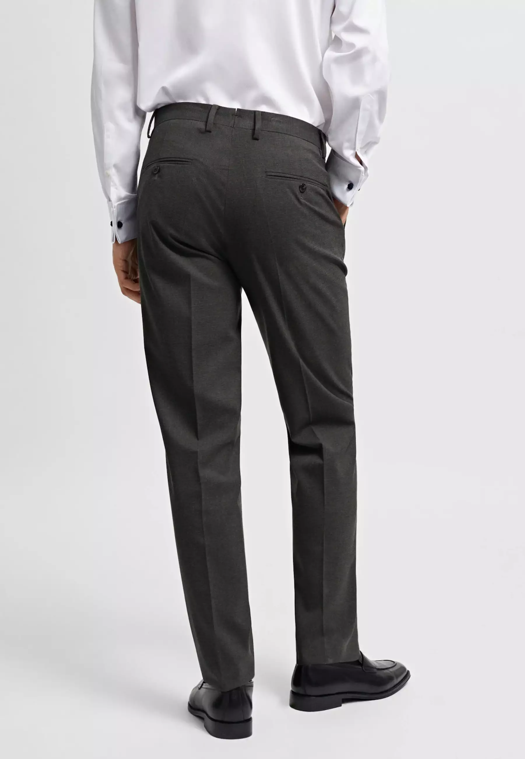 Buy MANGO Man Stretch Fabric Slim-Fit Suit Trousers 2024 Online