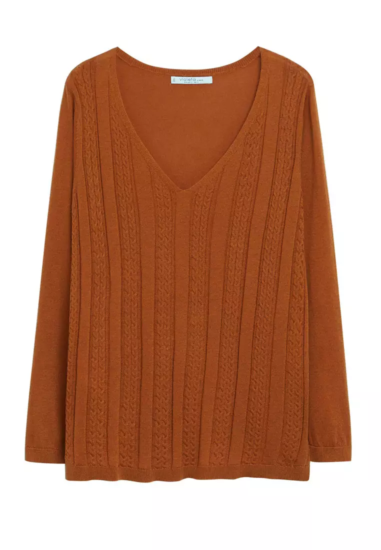 Plus Size Cable-Knit Sweater