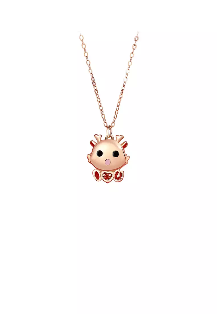 Simple online dragon necklace
