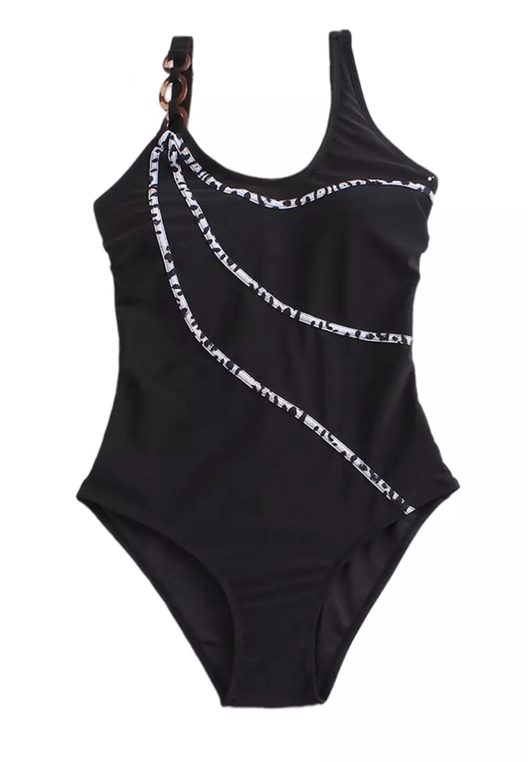 Buy LYCKA BHS1020 European Lady One Piece Swimwear Black 2023 Online