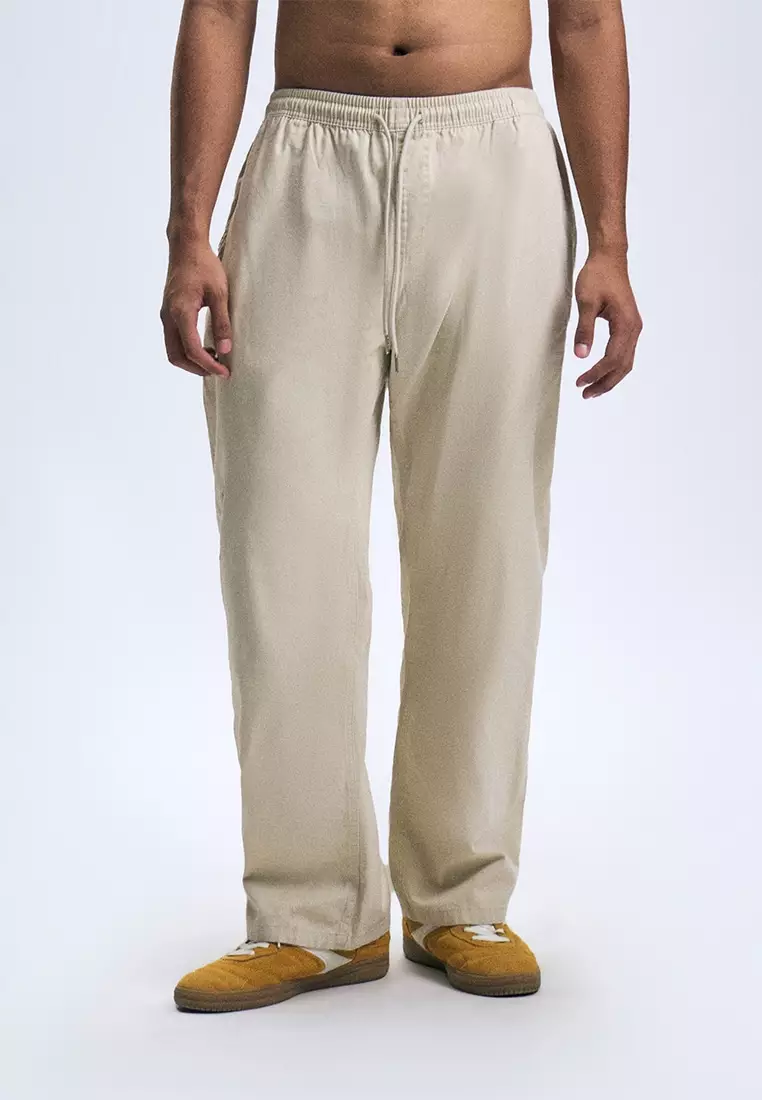 Pull-Up Straight Pants