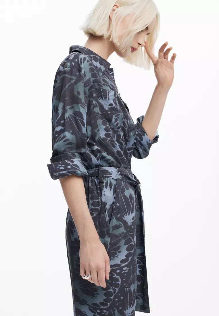 Desigual Woman Flowy printed jumpsuit.