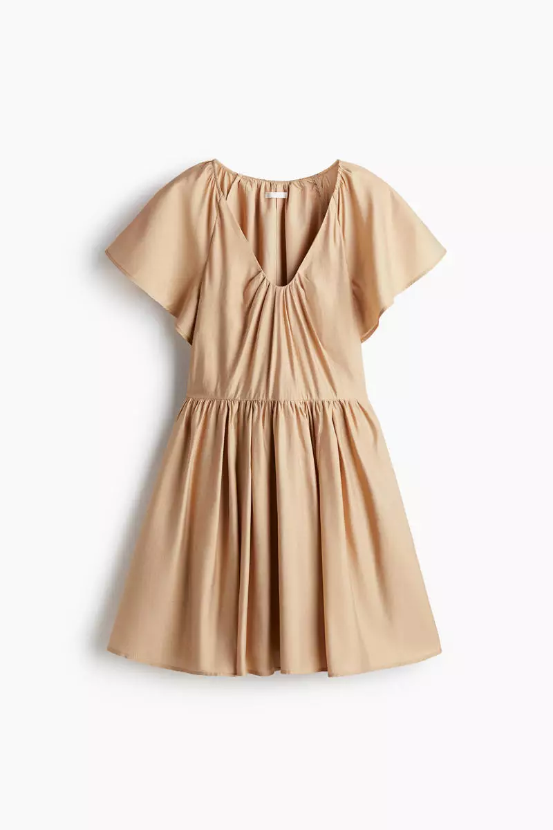 Flared-skirt dress