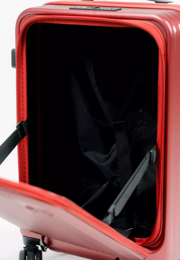 Alpha 20" Small Hard Case Luggage Red