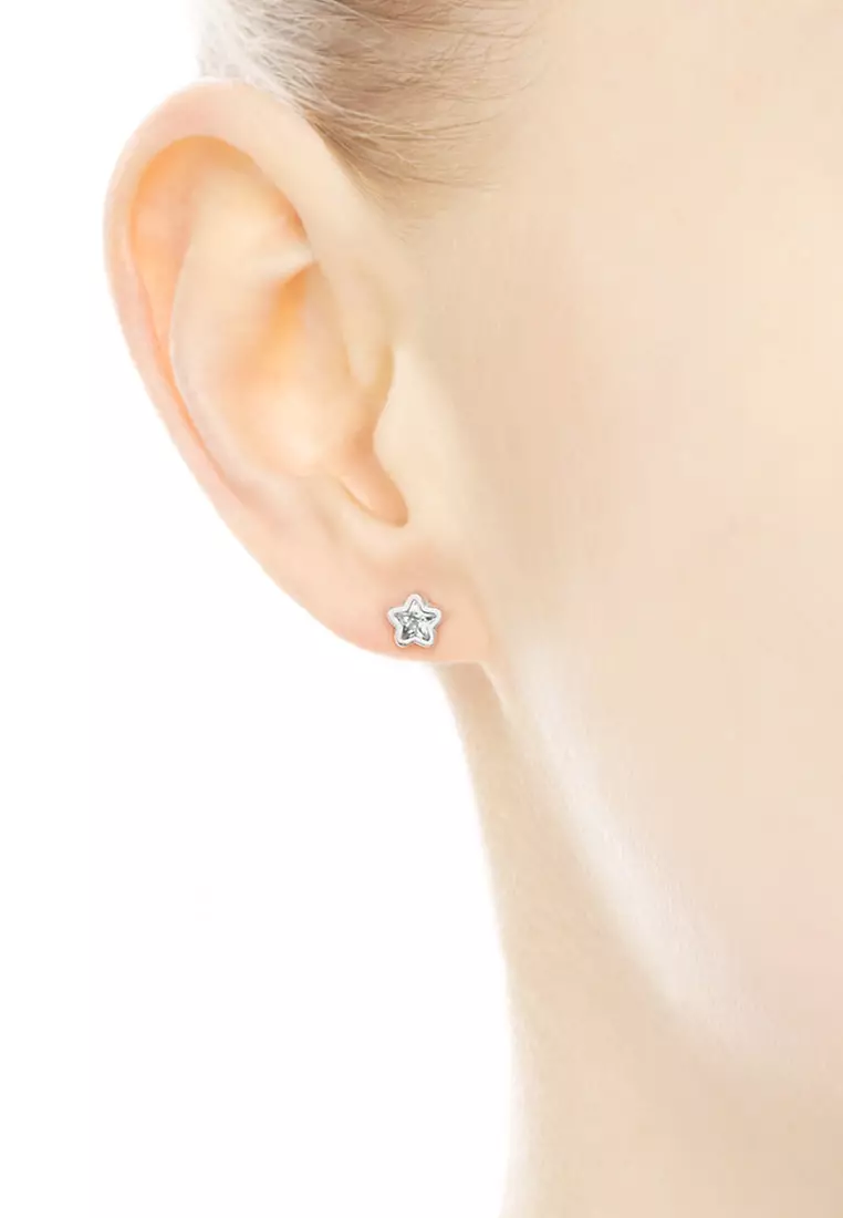 Pandora sparkling store star stud earrings