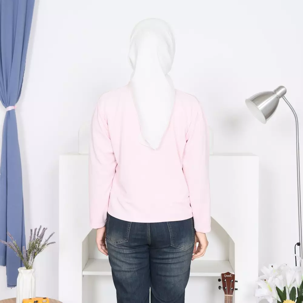 Heart Knit Cardigan - Soft Pink M19828 R58S1