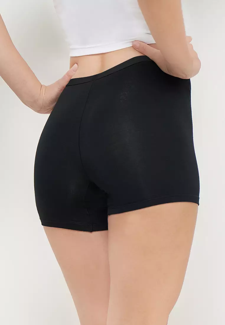 Sorella Safety Panty Long Leg N20-73268 - Black