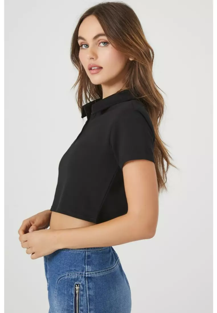 Cropped polo online shirt forever 21