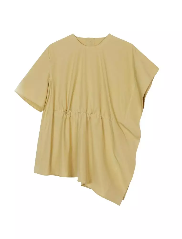 JNBY Women's Loose Round Neck Short-Sleeve Top