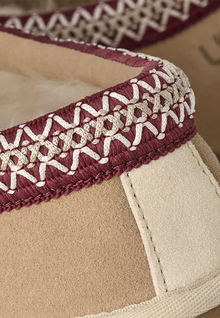 Men's Tasman II Slipper - Driftwood / Biking Red (1174671-DWD)