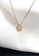 ZITIQUE gold Women's Diamond Embedded Hollowed Five-pointed Star Necklace - Rose Gold DE316ACABCC204GS_2