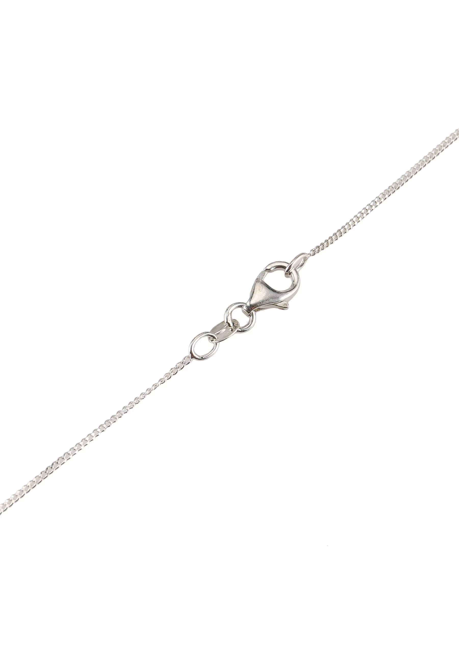 Precious Spot Engraved Map Necklace in Sterling Silver - Custom Location Jewelry by