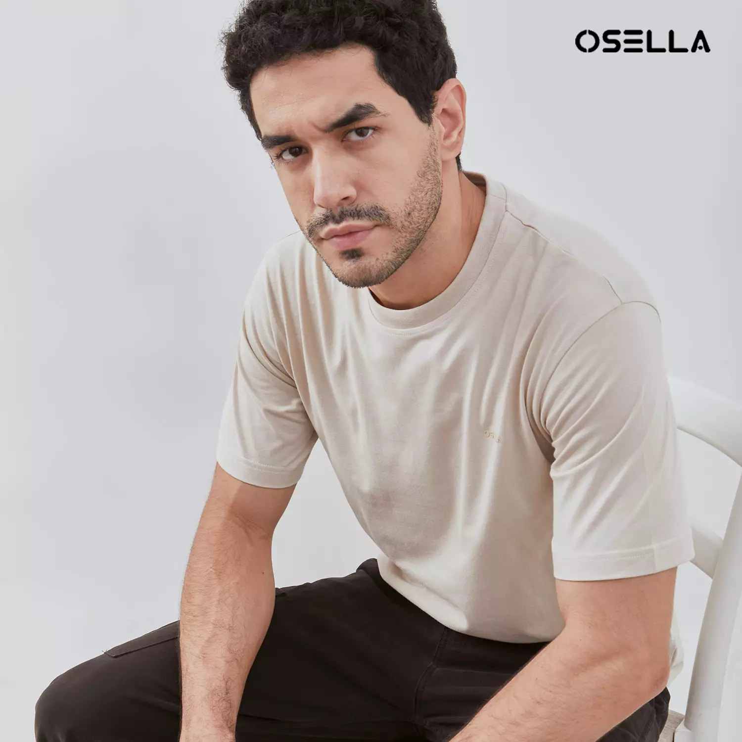 Osella Basic Reguler Fit T-Shirt 3072500350 | Atasan Kaos Basic Lengan Pendek Laki Laki