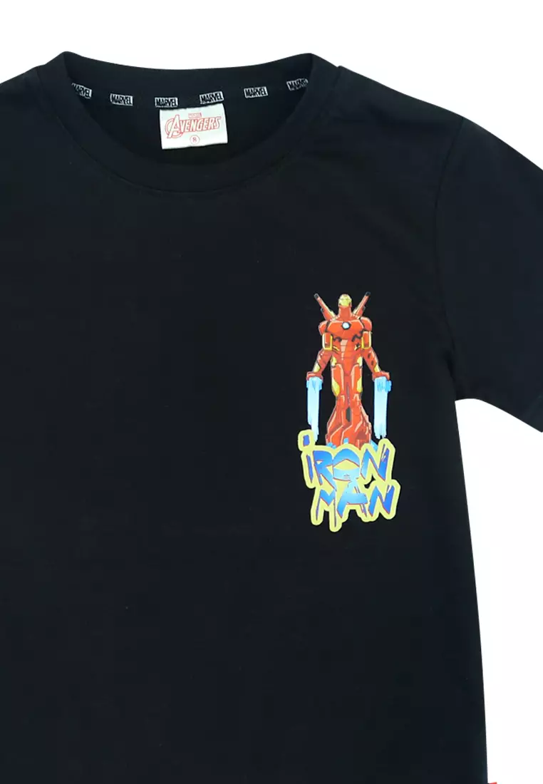 Boys Licensed Graphic T-Shirt Inked Iron Man