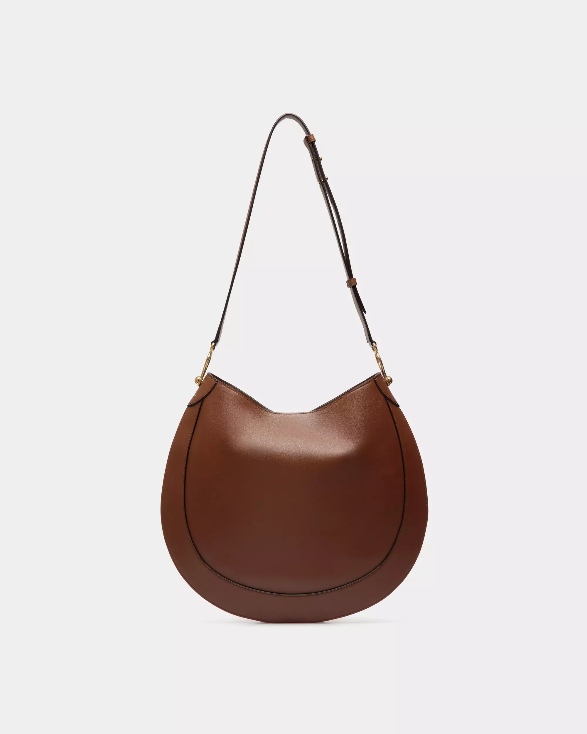 Lune Hobo Bag in Leather - Brown