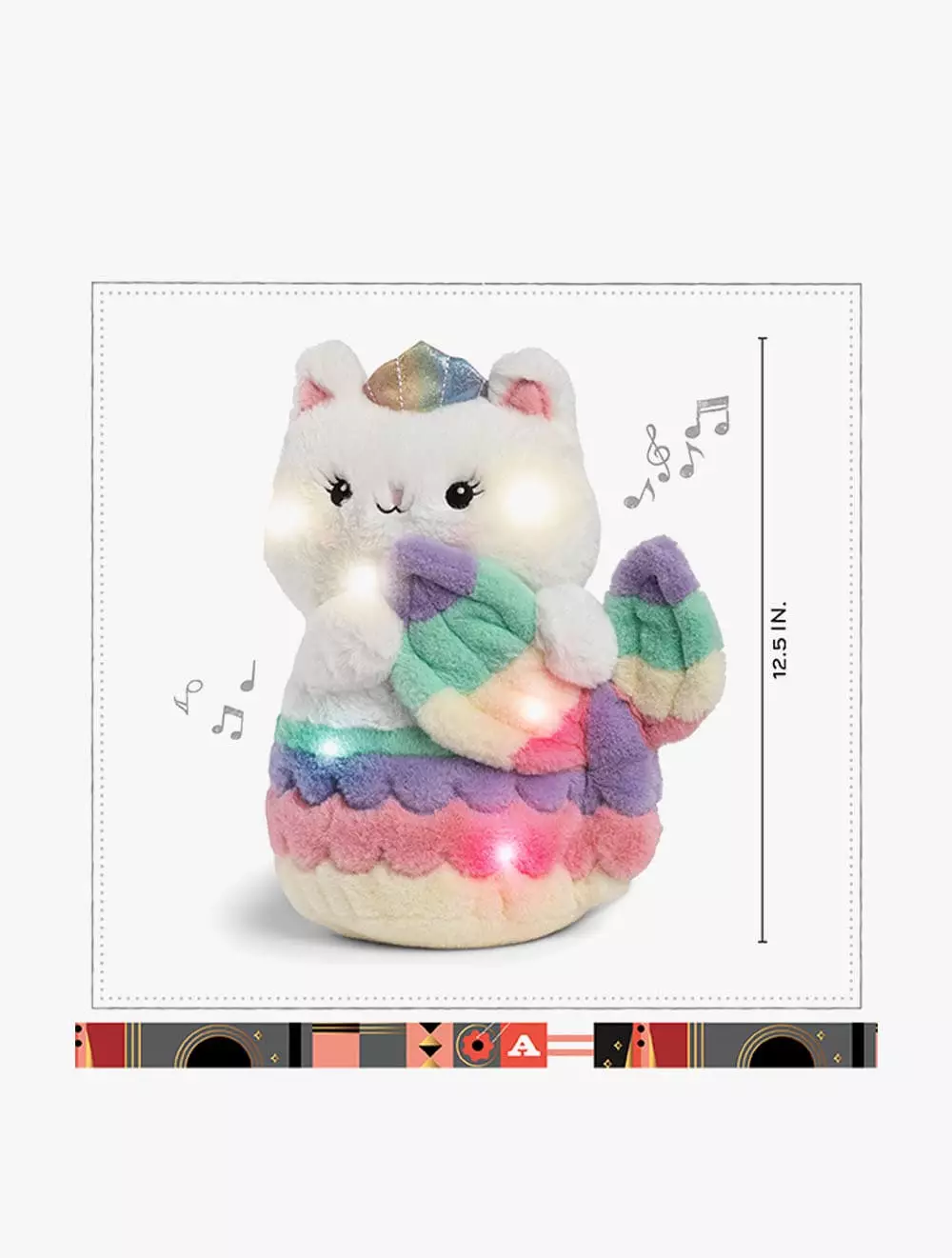 FAO Schwarz Plush LED with Sound Meowmaid 12.5inch - FSZ1101012270