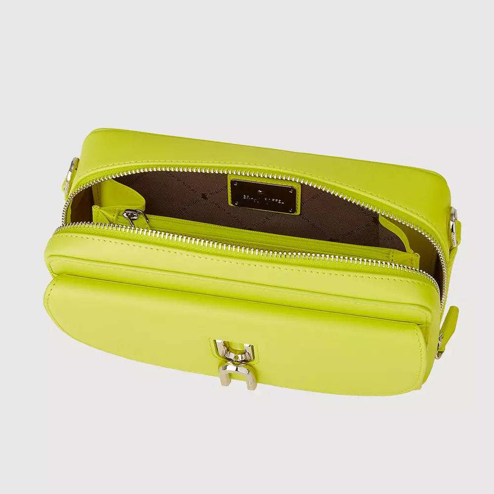 CEDORE SMALL CROSSBODY BAG IN CYBER LIME