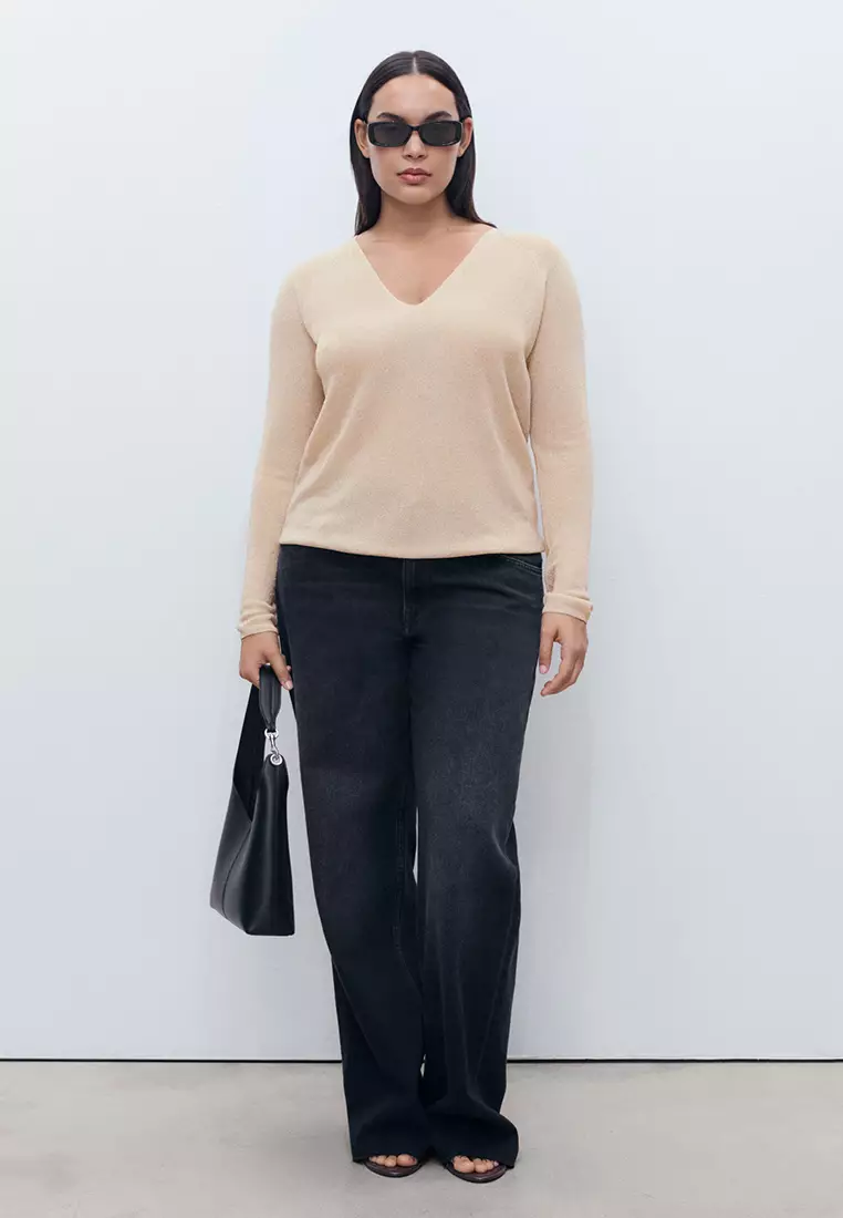 V-Neck Lurex Sweater