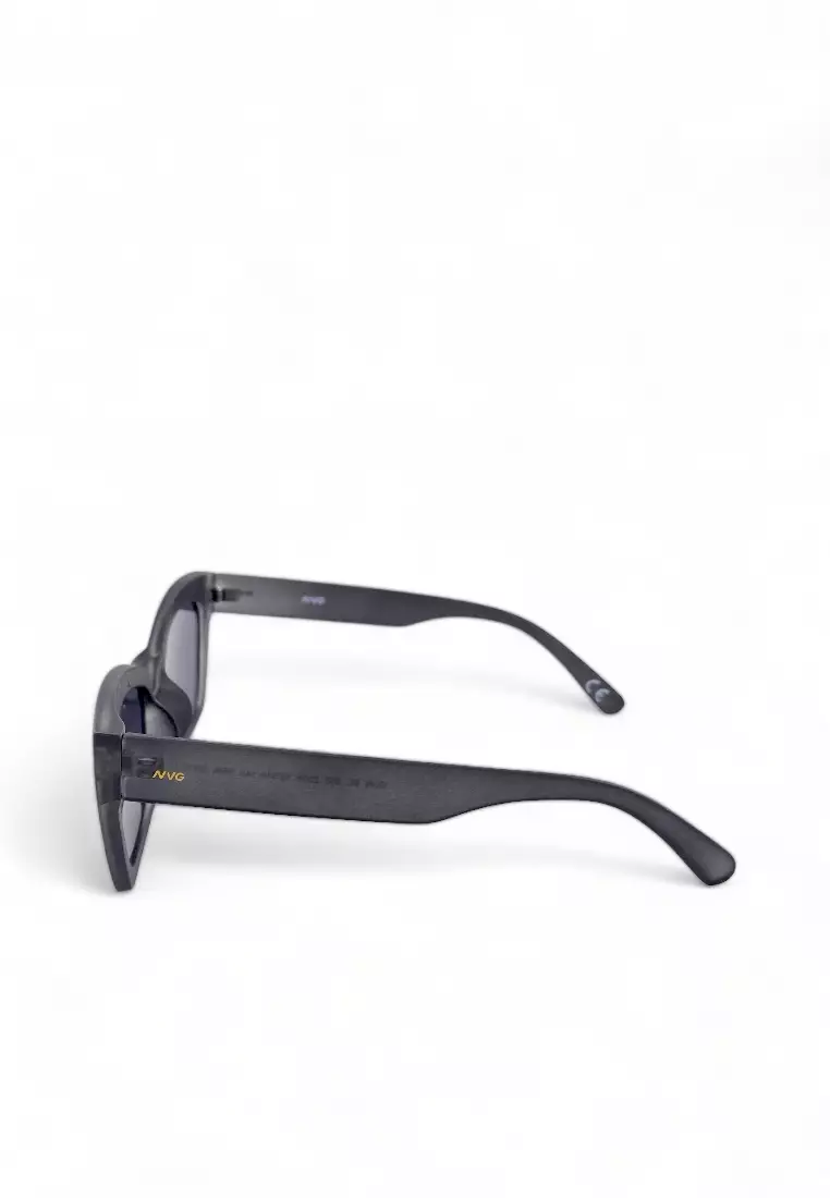 Women's Cat Eye Frame Grey Plastic UV Protection Sunglasses SUNSC2522008