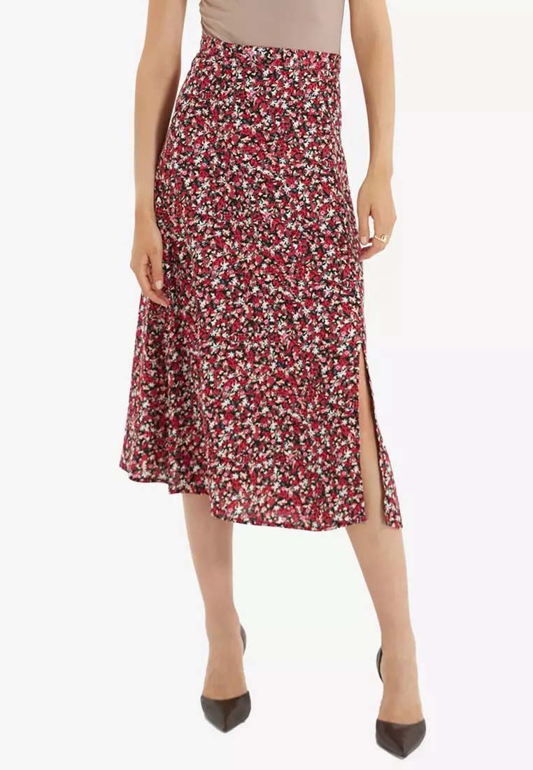 Buy Trendyol Slit Midi Skirt Online | ZALORA Malaysia