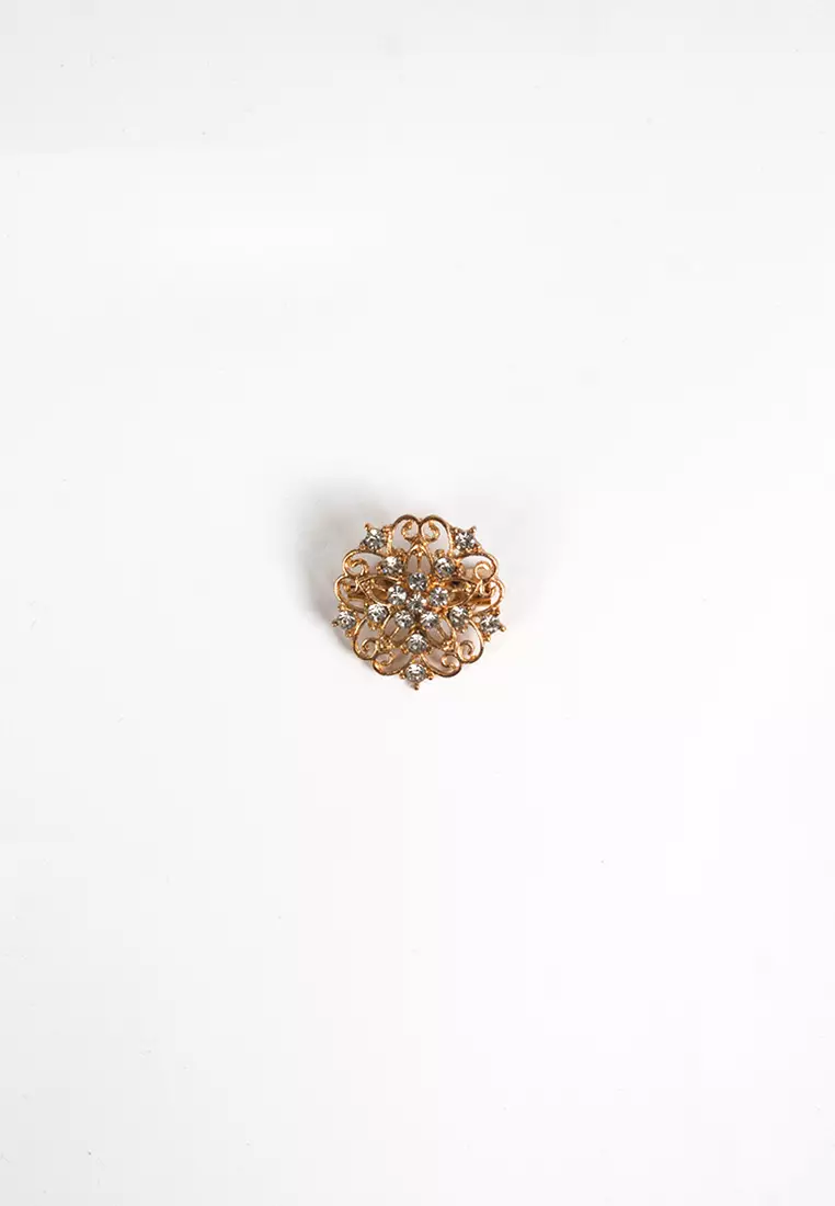 Houseofcuff lapel pin brooch bros untuk jas TUSUK GOLD A62