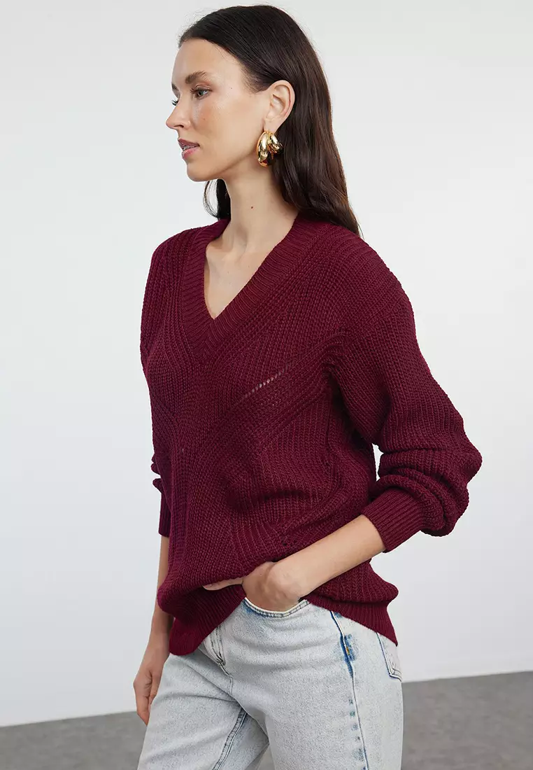 Buy Trendyol Openwork Knitwear Sweater 2025 Online ZALORA