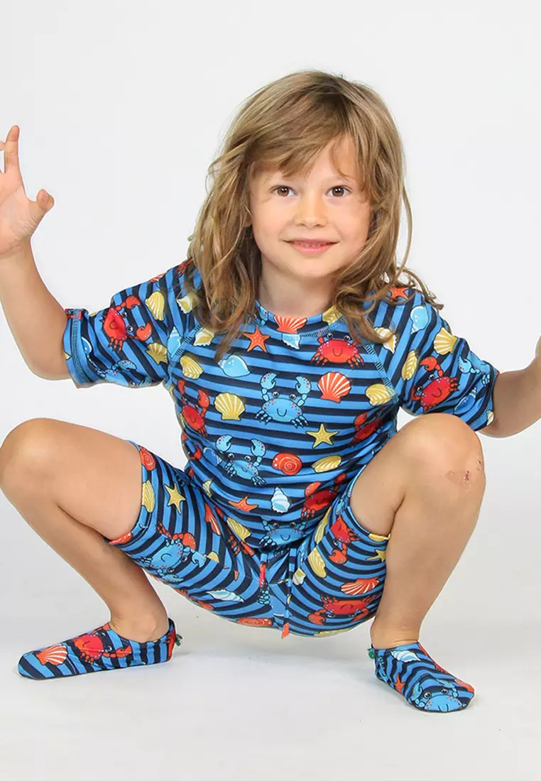 UV50 bathing shoes for children with crabs