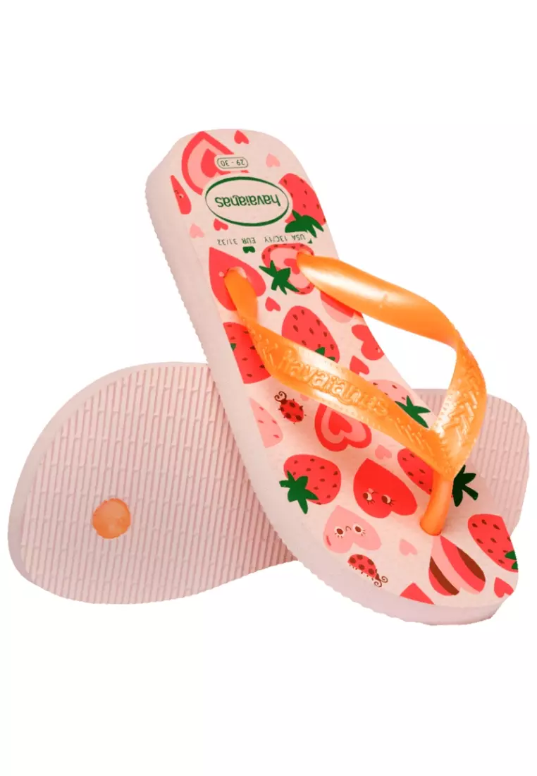 Havaianas Kid's Flores Top Flip Flop-Pink/Confete