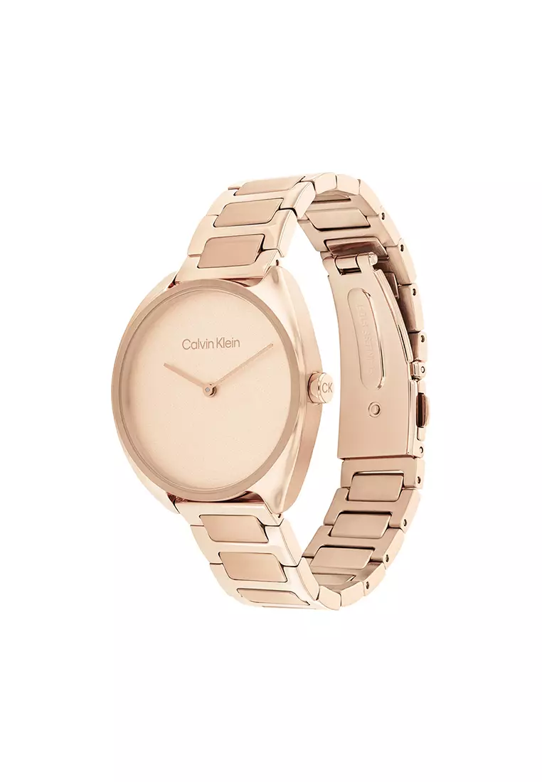 Women's Rose Gold Stainless Steel and Rose Gold Dial Quartz  Watch - CK25200277