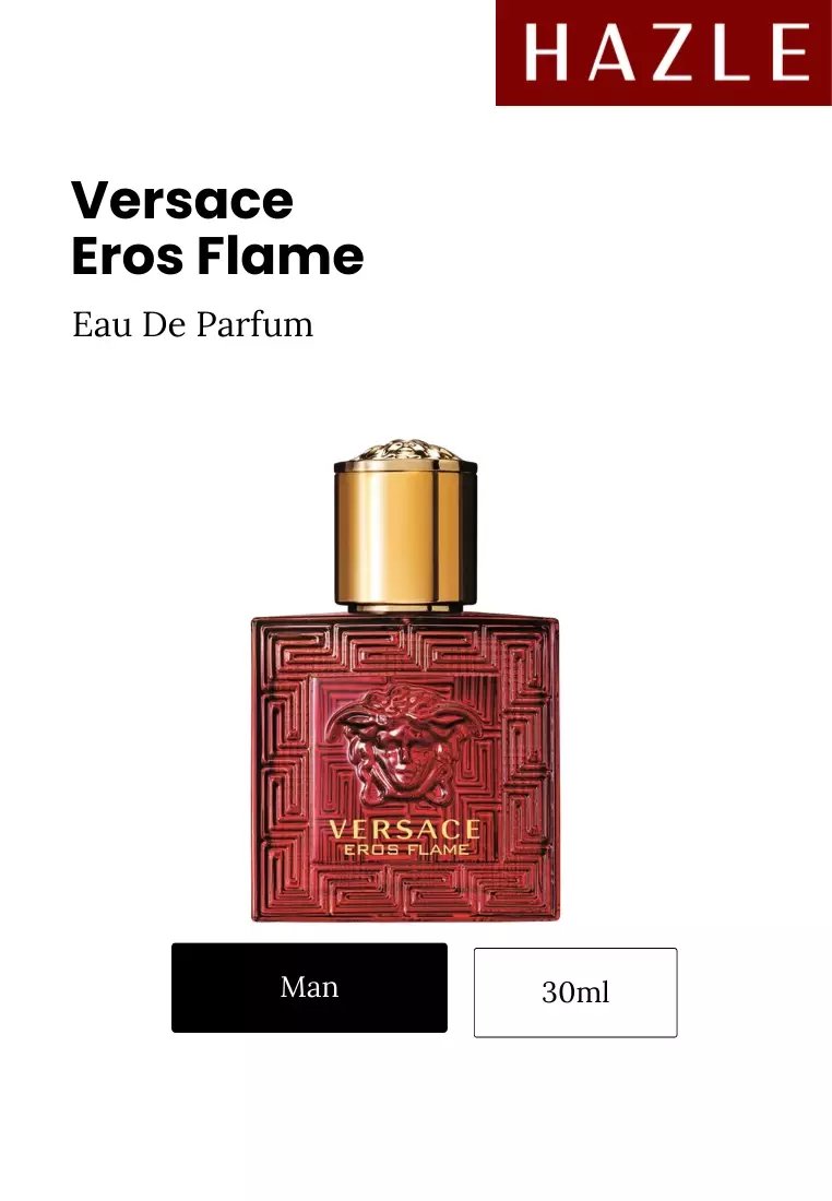 Jual VERSACE Eros Flame Man EDP 30 ml Original 2025 ZALORA