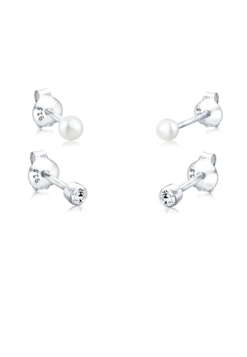 施華洛世奇水晶淡水珍珠 925 純銀耳環組合, 飾品esprit分店配件, 飾品配件
