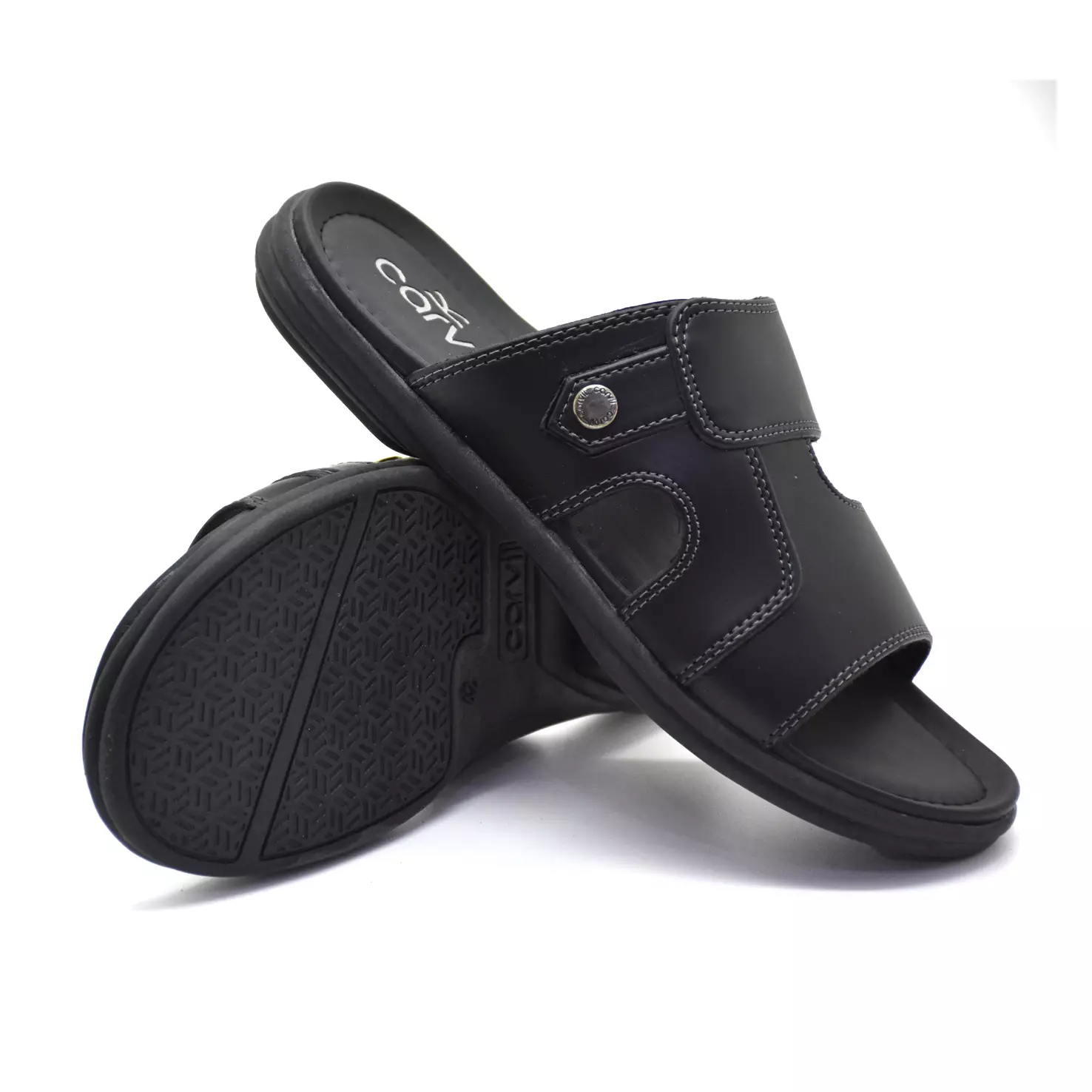 Carvil Sandal Pria Carlisle-03 M Black