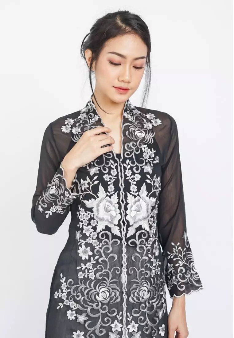 Kebaya Panjang Outer Kebaya Monokrom